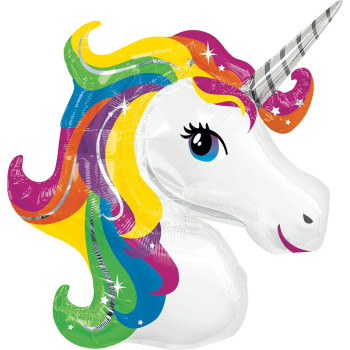 Unicorn Renkli Folyo Balon 100cm HELYUM Unicorn Renkli Folyo Balon 100cm HELYUM