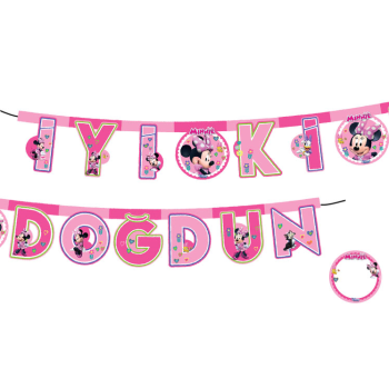 Banner Lisanslı İyi Ki Doğdun Minnie Happy Helpers 230cm Banner Lisanslı İyi Ki Doğdun Minnie Happy Helpers 230cm