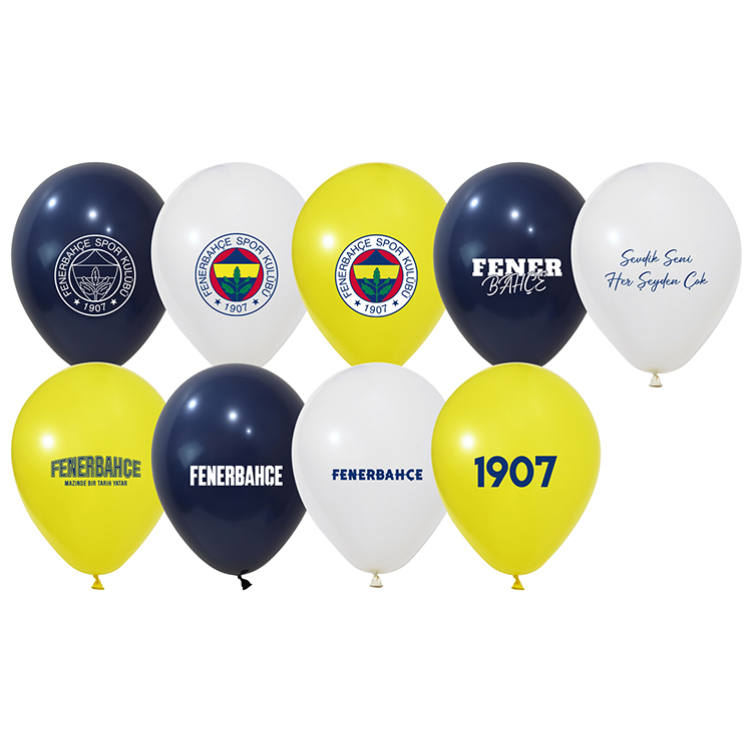 Hazır Baskı Lisanslı Balon Fenerbahçe 50'Li