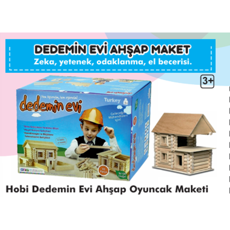 Hobi Dedemin Evi Ahşap Oyuncak Maketi Hobi Dedemin Evi Ahşap Oyuncak Maketi
