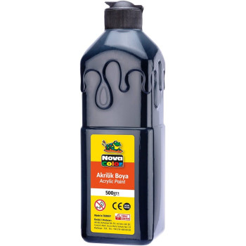 NOVA COLOR NC-386 AKRİLİK BOYA 500 GR SİYAH NOVA COLOR NC-386 AKRİLİK BOYA 500 GR SİYAH