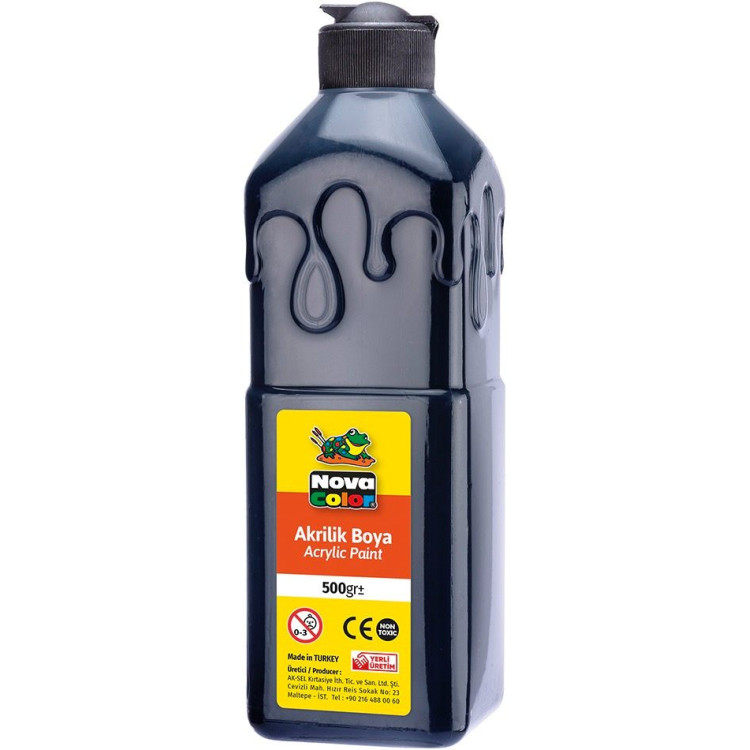 NOVA COLOR NC-386 AKRİLİK BOYA 500 GR SİYAH NOVA COLOR NC-386 AKRİLİK BOYA 500 GR SİYAH