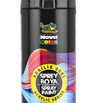 NOVACOLOR AKRİLİK SPREY BOYA 400 ML -SİYAH NOVACOLOR AKRİLİK SPREY BOYA 400 ML -SİYAH