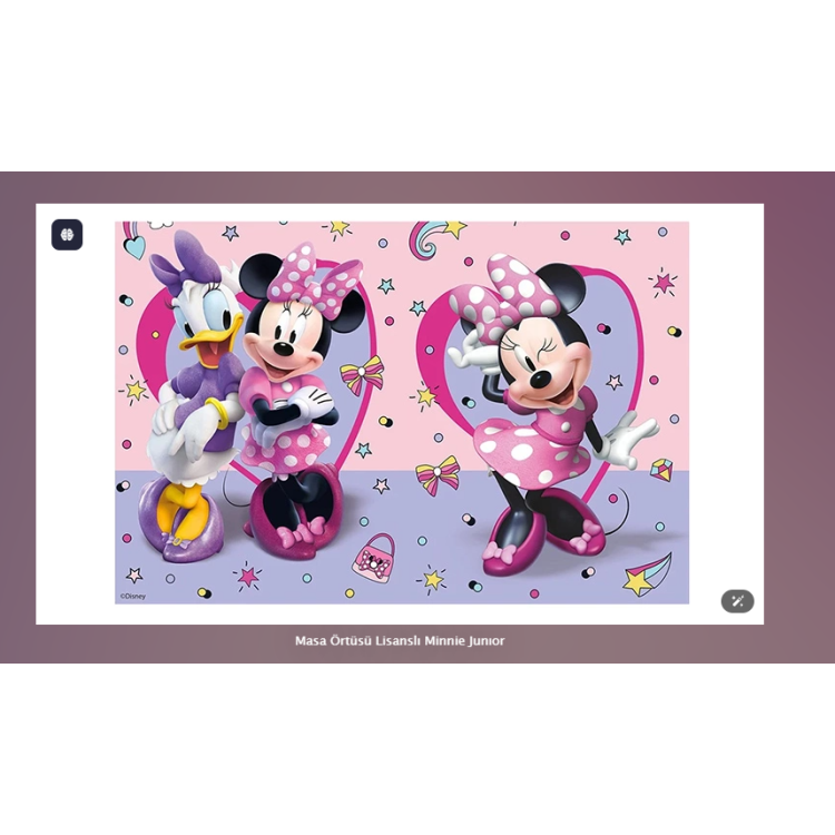 Masa Örtüsü Lisanslı Minnie Junıor