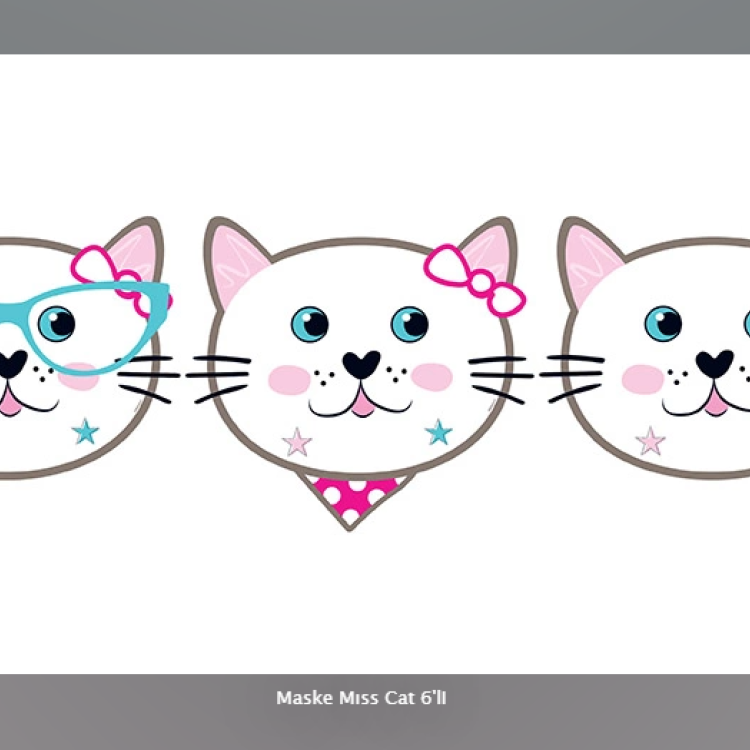 Maske Mıss Cat 6'lI