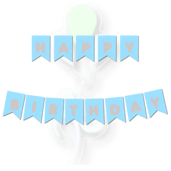 Banner Mavi-Gümüş Happy Bırthday Banner Mavi-Gümüş Happy Bırthday