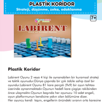 KORİDOR LABİRENT PLASTİK KORİDOR LABİRENT PLASTİK
