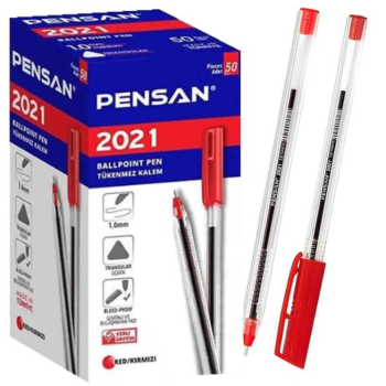 PENSAN ŞEFFAF ÜÇGEN 2021 TÜKENMEZ KALEM KIRM. 50Lİ PENSAN ŞEFFAF ÜÇGEN 2021 TÜKENMEZ KALEM KIRM. 50Lİ