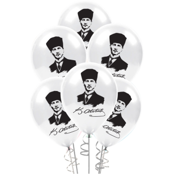 12" Pastel Balon Baskılı 100lü -Atatürk- *23 nisan 12" Pastel Balon Baskılı 100lü -Atatürk- *23 nisan