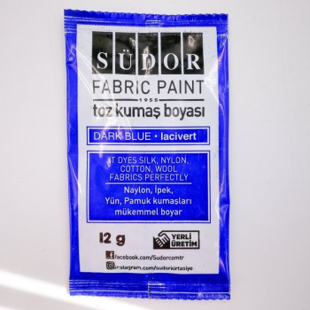 SÜDOR KB05 TOZ KUMAŞ BOYASI 12'Lİ LACİVERT SÜDOR KB05 TOZ KUMAŞ BOYASI 12'Lİ LACİVERT