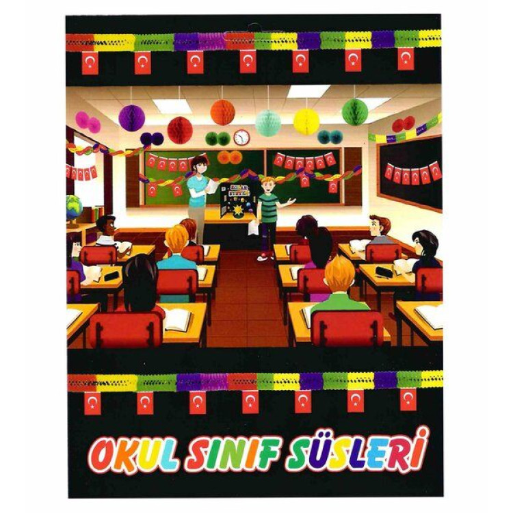 8 PARÇA OKUL SINIF SÜSLERİ KL:50 8 PARÇA OKUL SINIF SÜSLERİ KL:50