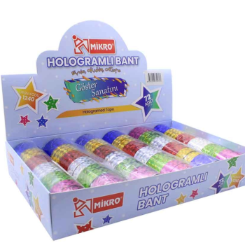 MİKRO BNT-1240 HOLOGRAMLI BANT 12Lİ X 6PK (72ADET) DESENLİ