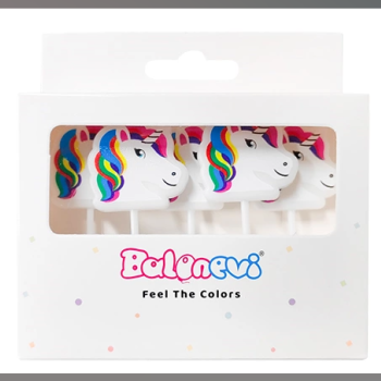 Balonevi UNICORN ŞEKİLLİ MUM 5'Lİ Balonevi UNICORN ŞEKİLLİ MUM 5'Lİ