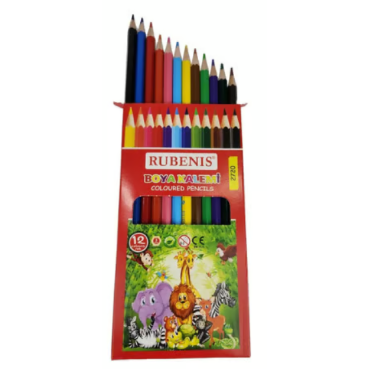 RUBENİS KURU BOYA 12 RENK (BOX12)