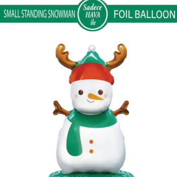 Ayaklı Küçük Kardan Adam Folyo Balon 8422 63X34CM Ayaklı Küçük Kardan Adam Folyo Balon 8422 63X34CM