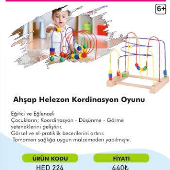 BÜYÜK TELLİ KOORDİNASYON AHŞAP HELEZON KORDİNASYON OYUNU BÜYÜK TELLİ KOORDİNASYON AHŞAP HELEZON KORDİNASYON OYUNU