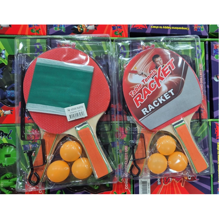 GP-5 AHŞAP RAKET 3TOP + FİLELİ