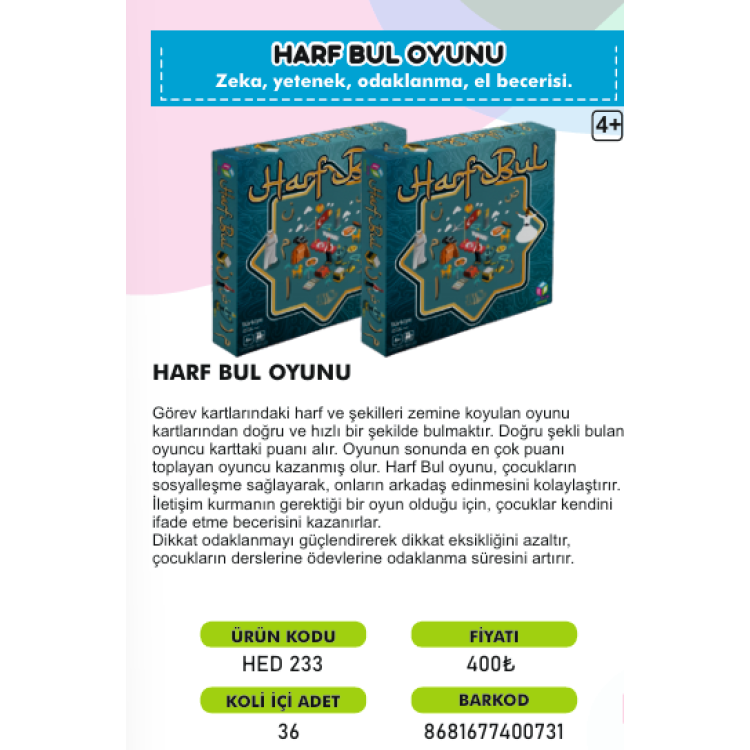 HARF BUL OYUNU