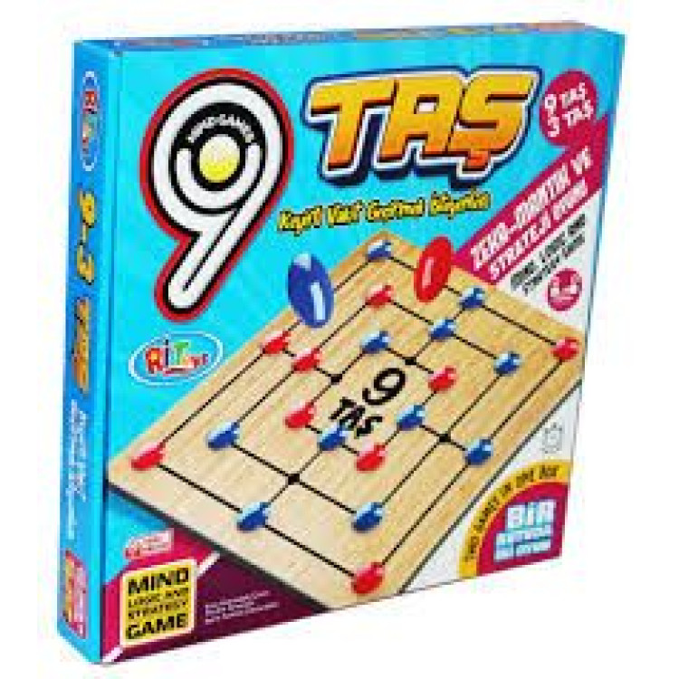 RİTOYS 9 TAŞ 3 TAŞ ZEKA AKIL OYUNU
