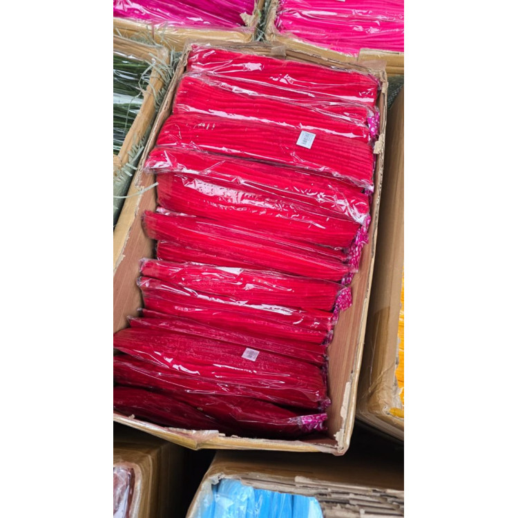 TEK RENK 30CM ŞÖNİL 100LÜ -KIRMIZI