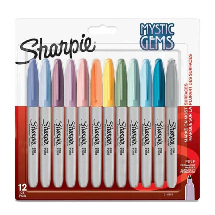 Sharpie Mystic Gems Fine 12'li Permanent Marker Kalem Seti