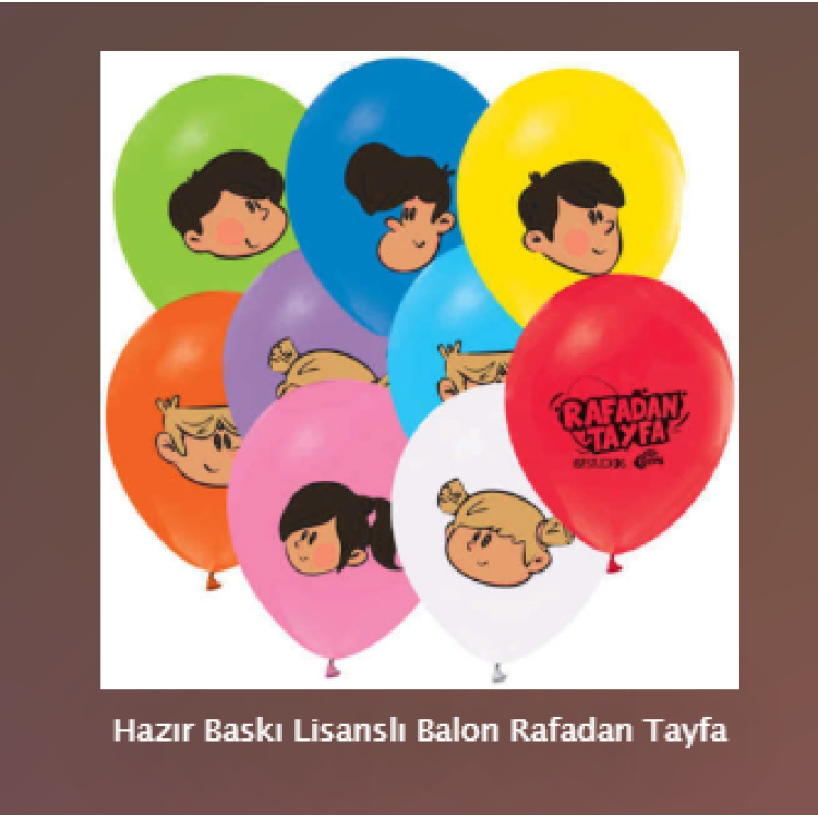 Hazır Baskı Lisanslı Balon Rafadan Tayfa