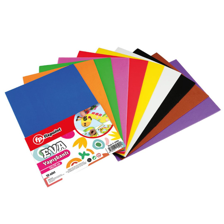 FİXPOİNT P-5990 DÜZ YAPIŞKANLI EVA 50*70 10LU *25 FİXPOİNT P-5990 DÜZ YAPIŞKANLI EVA 50*70 10LU *25