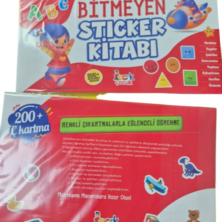 TÜKENMEZ STİCKER ÜLKEMİ TANIYORUM  (100+ ÇIKARTMA)