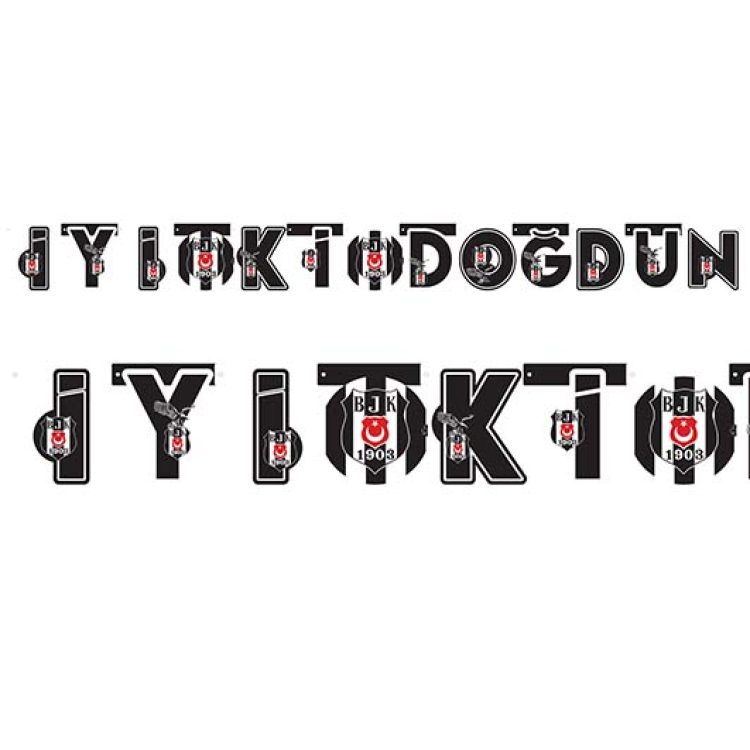 Banner Lisanslı İyi Ki Doğdun Beşiktaş