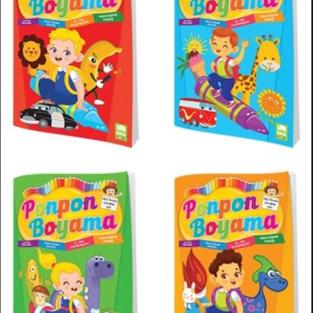 EMA PONPON 4'LÜ BOYAMA KİTABI *40 EMA PONPON 4'LÜ BOYAMA KİTABI *40