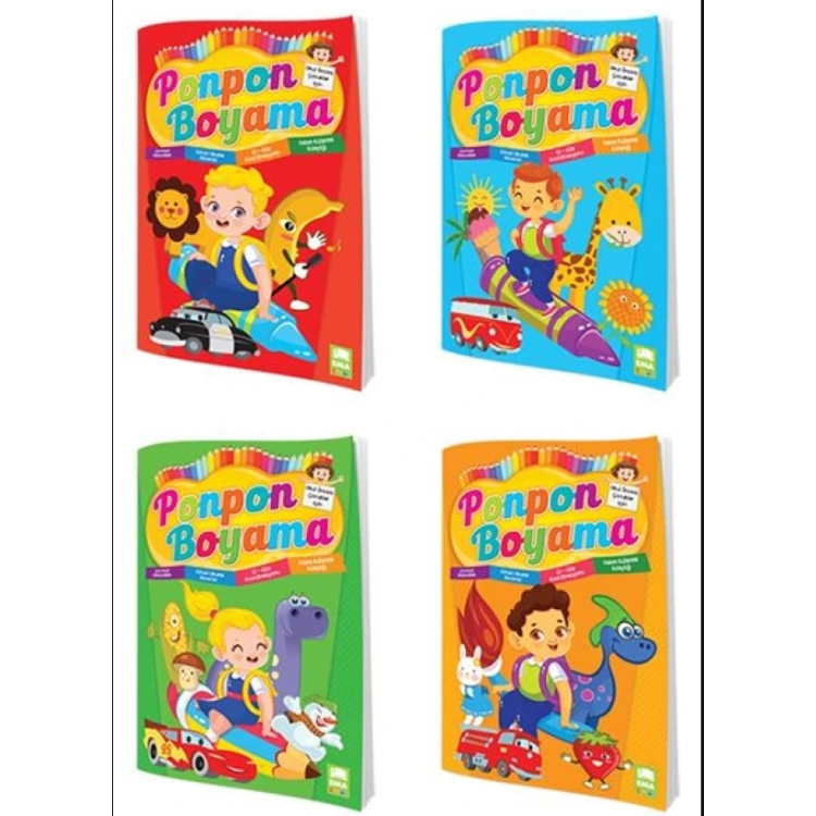 EMA PONPON 4'LÜ BOYAMA KİTABI *40