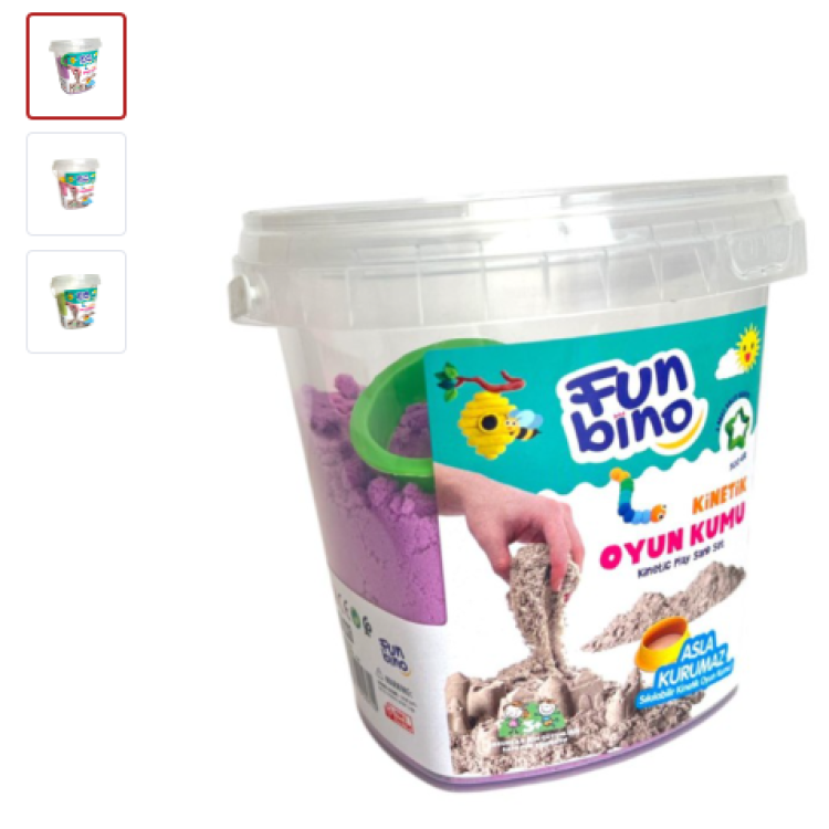 FUN BİNO KİNETİK OYUN KUMU 500GR FUN BİNO KİNETİK OYUN KUMU 500GR