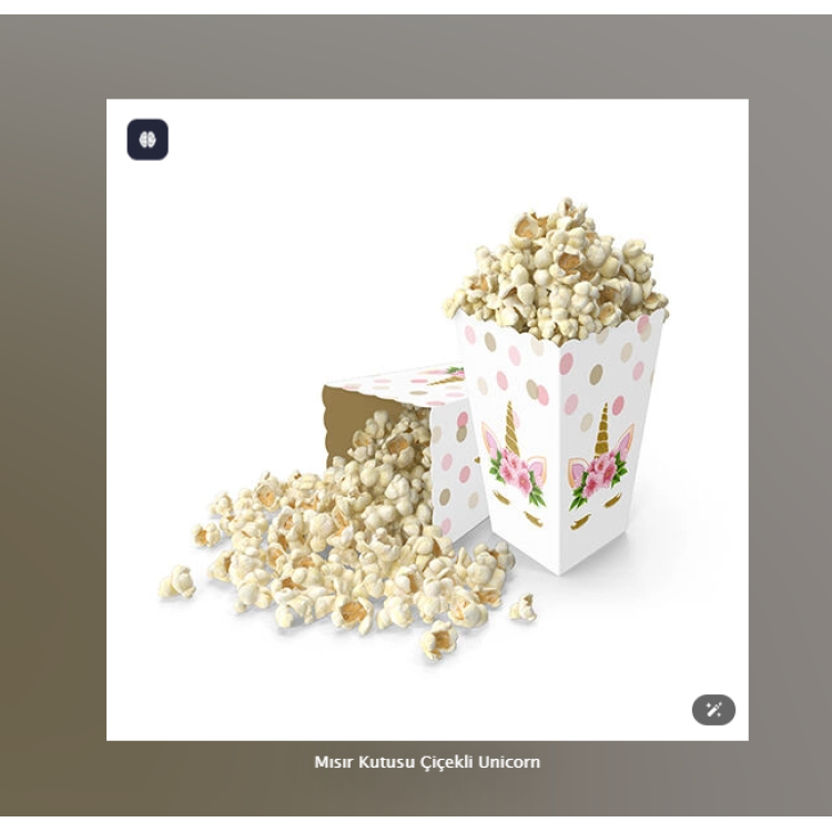 Mısır Kutusu Çiçekli Unicorn