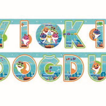 Banner Lisanslı İyi Ki Doğdun Baby Shark Banner Lisanslı İyi Ki Doğdun Baby Shark