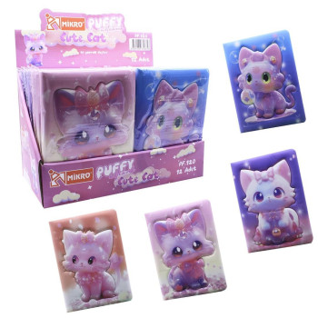 MİKRO PUFFY PF-120 CUTE CAT NOT DEFTERİ 12'Lİ #2 MİKRO PUFFY PF-120 CUTE CAT NOT DEFTERİ 12'Lİ #2