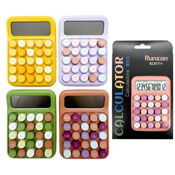 RUNZON RZ-817A+ RENKLİ HESAP MAKİNESİ*120