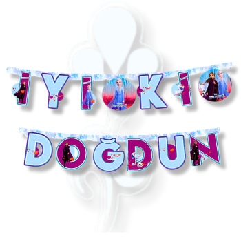 Banner Lisanslı İyi Ki Doğdun Frozen Banner Lisanslı İyi Ki Doğdun Frozen