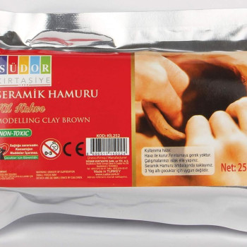 SÜDOR KİL252 250 GR SERAMİK KİL KAHVERENGİ #2 SÜDOR KİL252 250 GR SERAMİK KİL KAHVERENGİ #2