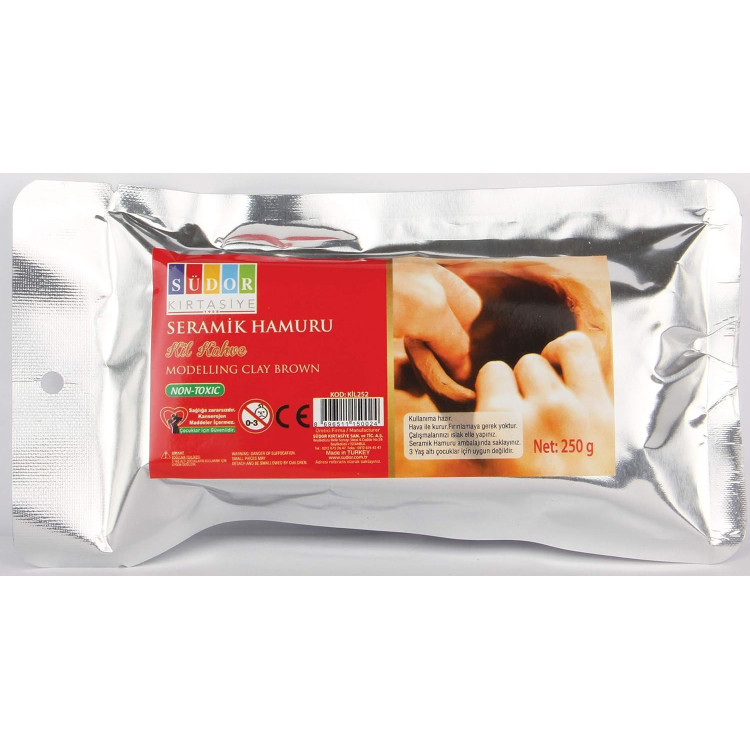 SÜDOR KİL252 250 GR SERAMİK KİL KAHVERENGİ