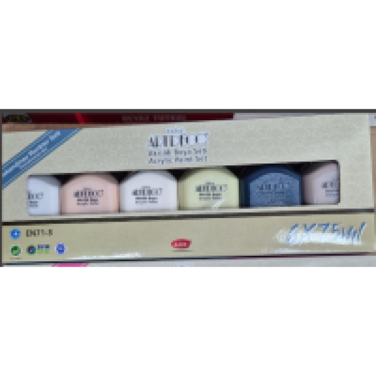 ARTDECO Y-0701-AS2 AKRİLİK BOYA SETİ 6LI X75ML İSKANDİNAV