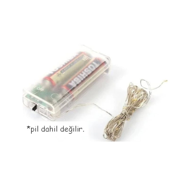 WINNBOSS WN-1212 ( 2 PİL ) ( 5MT ) ( GÜNIŞIK ) PERİ LED DEKOR LAMBA*10X100