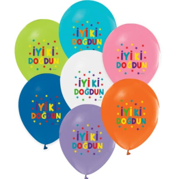Hazır Baskı Balon (4+0) Balonevi Funstar İyi Ki Doğdun 100Llü Hazır Baskı Balon (4+0) Balonevi Funstar İyi Ki Doğdun 100Llü