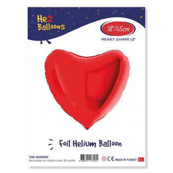 Kalp Folyo Balon 18" -Kırmızı- Kalp Folyo Balon 18" -Kırmızı-