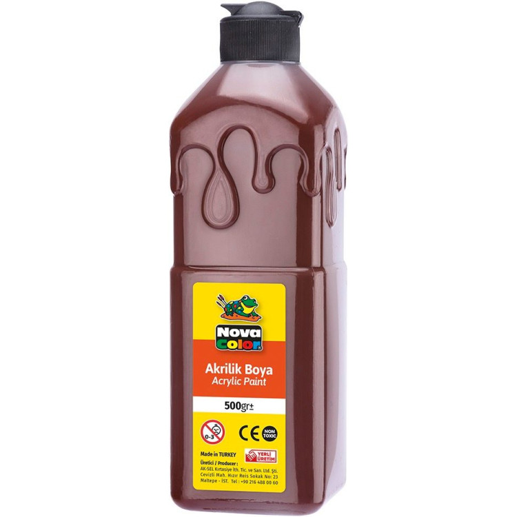 NOVA COLOR NC-387 AKRİLİK BOYA 500GR KAHVE
