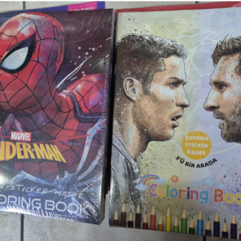 STİCKERLI KARAKTERLİ İNCE BOYAMA KİTABI ERKEK*20 STİCKERLI KARAKTERLİ İNCE BOYAMA KİTABI ERKEK*20