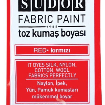 SÜDOR KB03 TOZ KUMAŞ BOYASI 12'Lİ KIRMIZI SÜDOR KB03 TOZ KUMAŞ BOYASI 12'Lİ KIRMIZI
