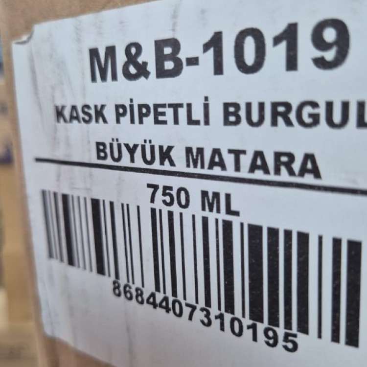 B&D POLİCARBON MB-1019 BURGULU MATARA KASK PİPETLİ 750 ML *24