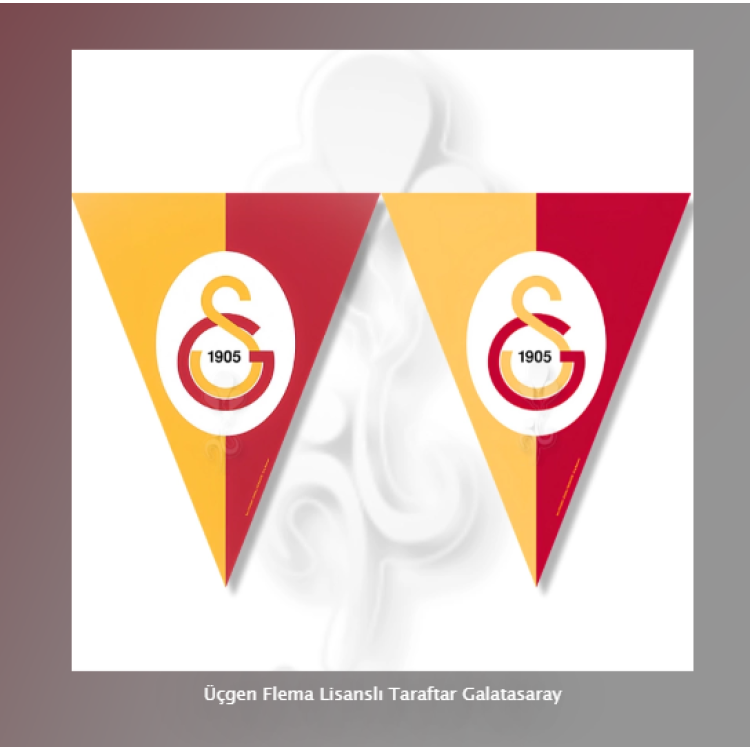 Üçgen Flema Lisanslı Taraftar Galatasaray