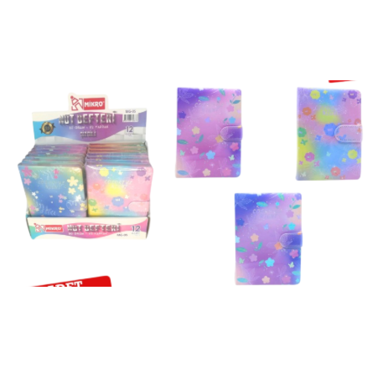 MİKRO MG-05 ÇİZGİLİ NOT DEFTERİ 80GR 112YP 12Lİ