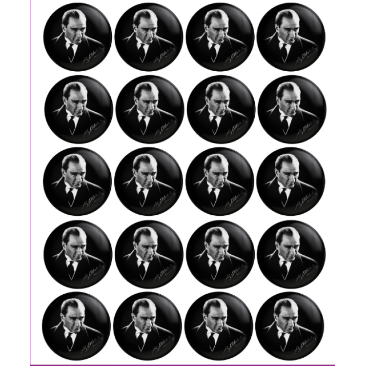 ROZET SİYAH ATATÜRK 10 KASIM 20Lİ -M06